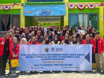 PKM & Sosialisasi Departemen Fisika FMIPA Unhas di Kabupaten Wajo